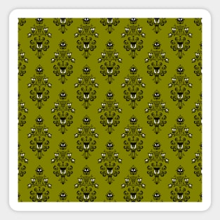 Haunted Mansion Wallpaper Olive Green #Bold Magnet